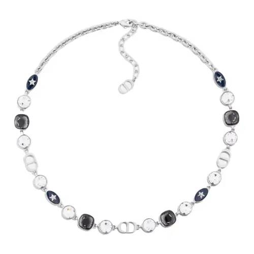 DIOR Star Resin Necklaces Men's Silver
