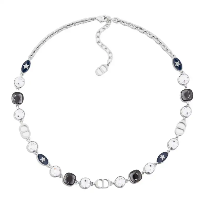 DIOR Star Resin Necklaces Men's Silver