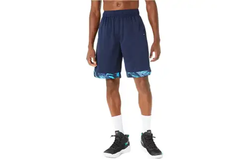 ASICS Sports Shorts Men's Blue Moderate