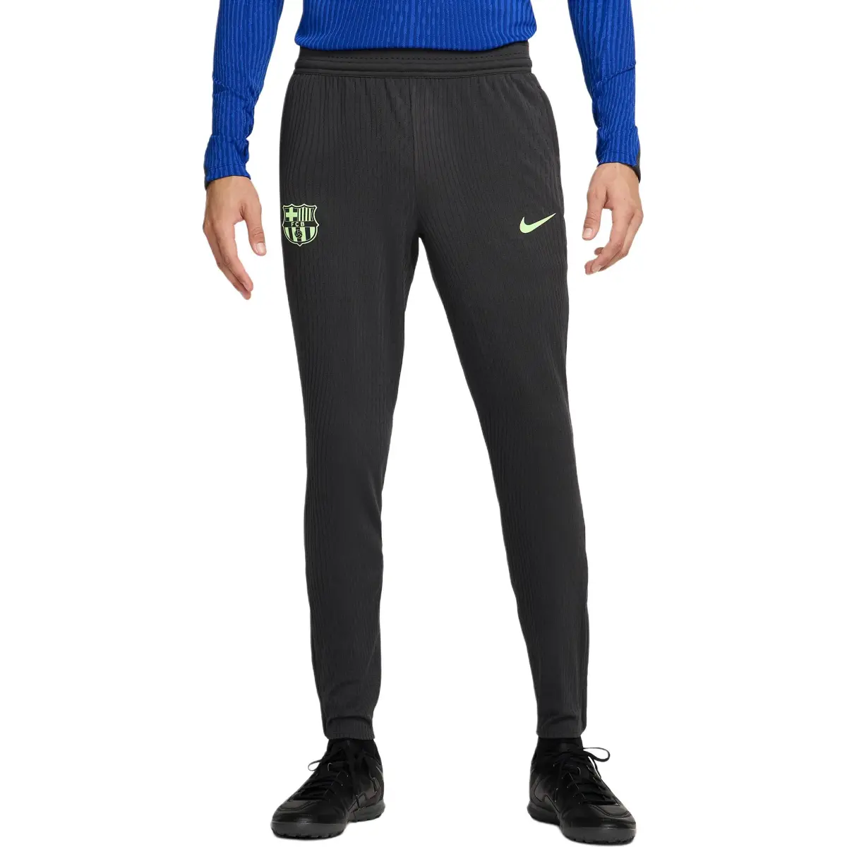 Nike FCDri FIT ADV FW24 Barcelona Strike Elite Third Knitted Sweatpants Men's Dark Gray/Bronze/Impact Yellow Green