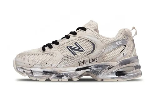 New Balance NB 530 Abrasion Resistant Breathable Low top Running Shoes Unisex Brown White