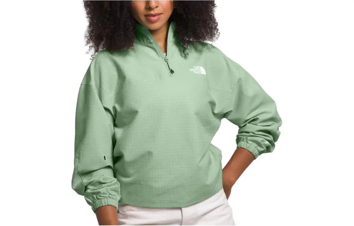 THE NORTH FACE Sweatshirts Women's Green Stand Collar Moderate Other