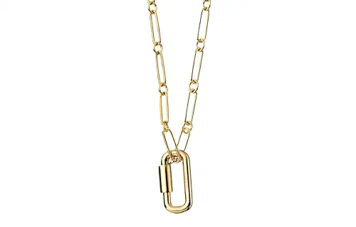 HERMES Curiosite Pendant Metal Necklaces Women's