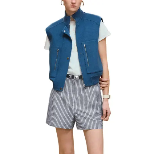 HERMES Jackets & Coats Women's Blue