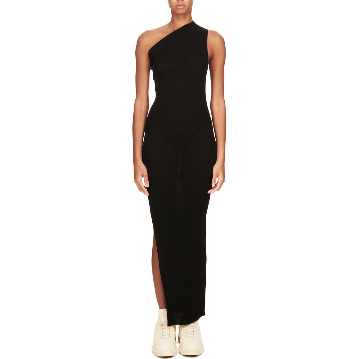 RICK OWENS Athena One-Shoulder Knitted Dress