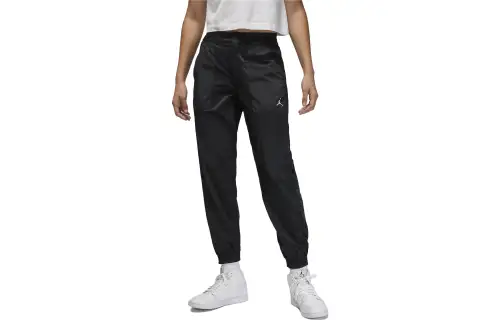 Jordan Knitted Sweatpants Women's Black Moderate Cuffed Pants