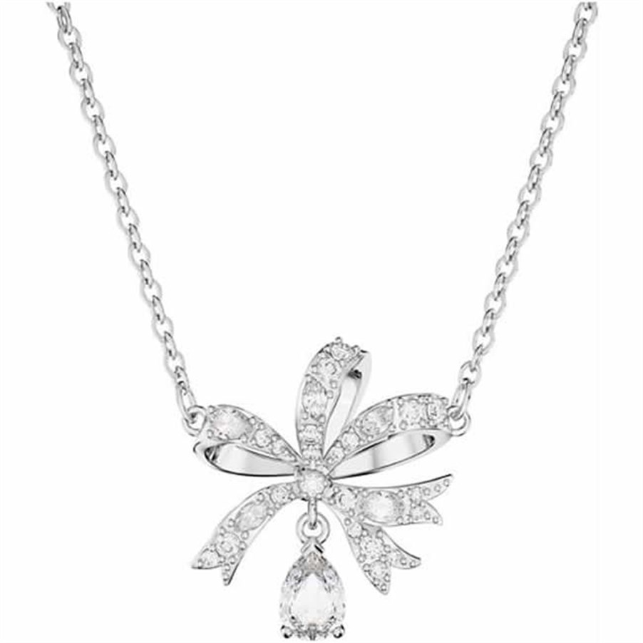 Женская подвеска Swarovski Hyperbola Logo (серебристая)