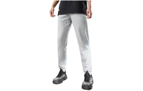 ANTA Knitted Sweatpants Men's Gray Heather Gray Moderate Cuffed Pants