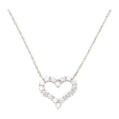 TIFFANY & CO. Platinum Diamond Necklaces Women's Silver