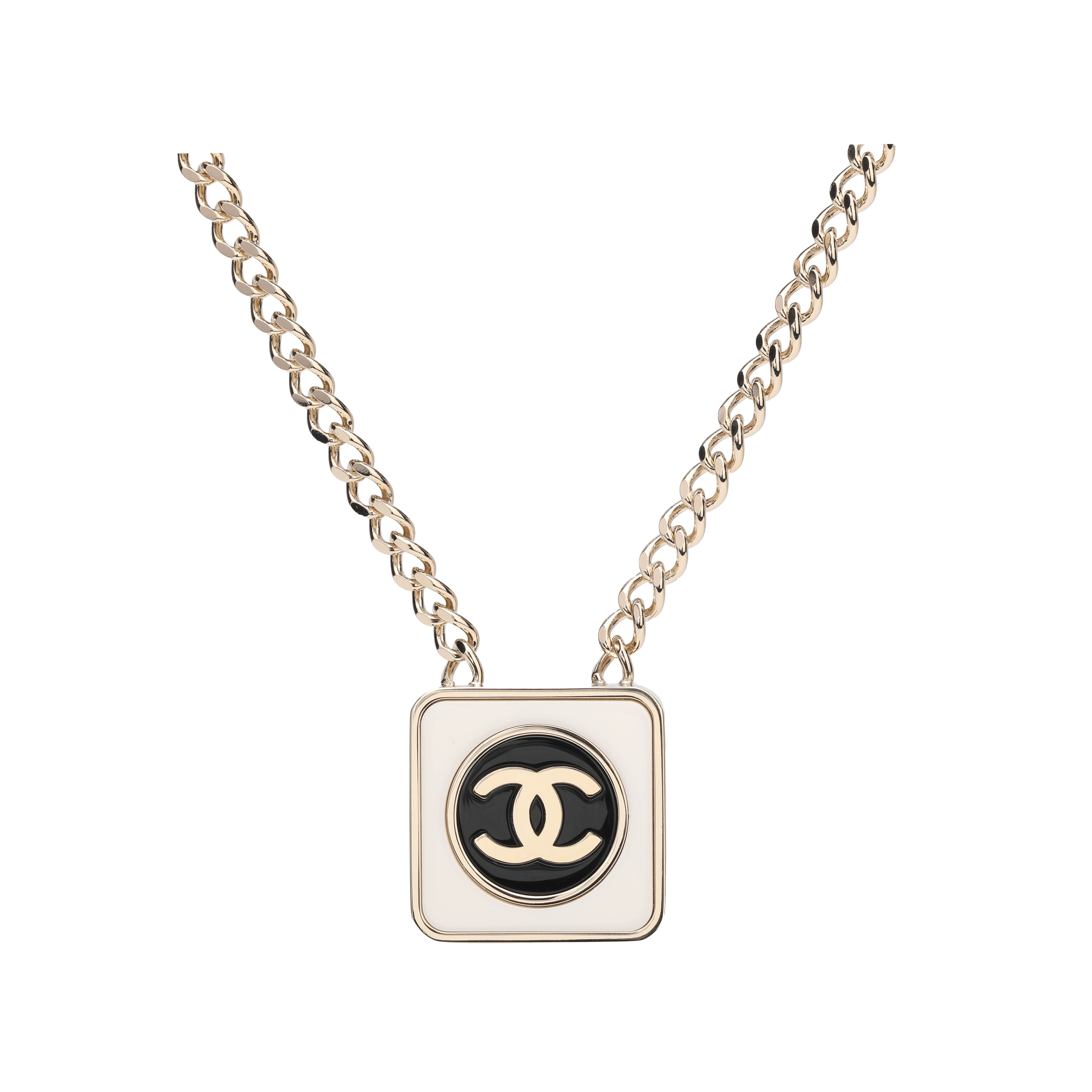 Женское ожерелье Chanel C Logo (золотое) — фото 2
