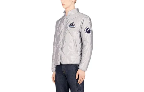 LOUIS VUITTON Puffer Jacket Men's Silver