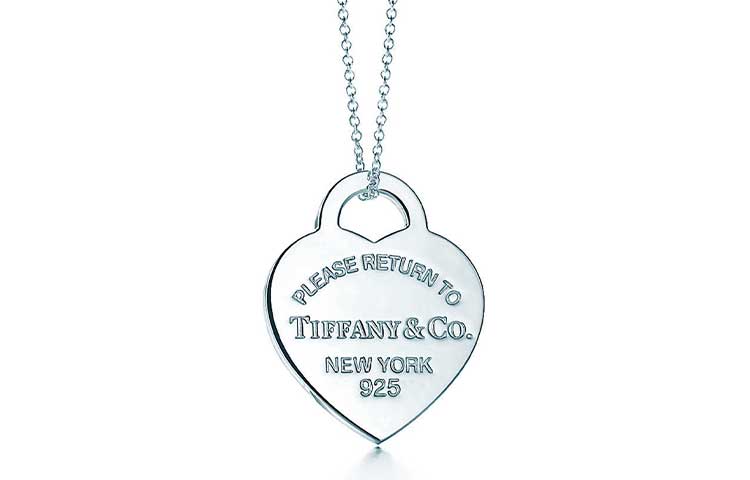 TIFFANY & CO. Tiffany Return to Tiffany series simple heart-shaped temperament clavicle chain 925 silver necklace women's style