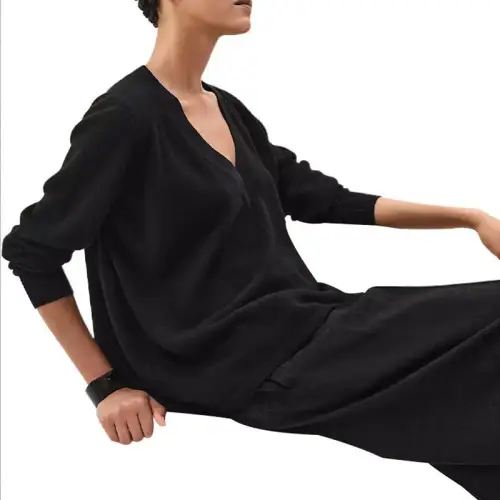 HERMES Cashmere Sweater Women's Black