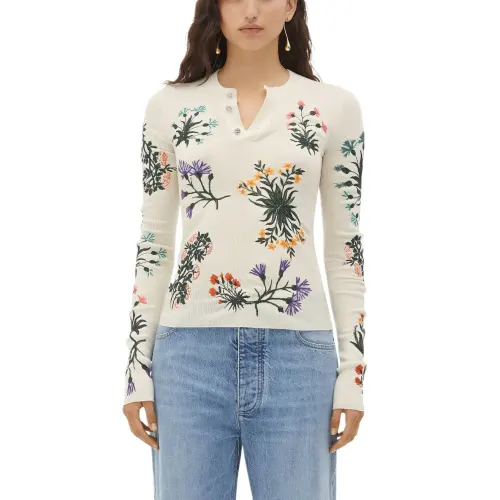 Bottega Veneta Knitwear Women's Beige Yellow Crew Neck Moderate Other