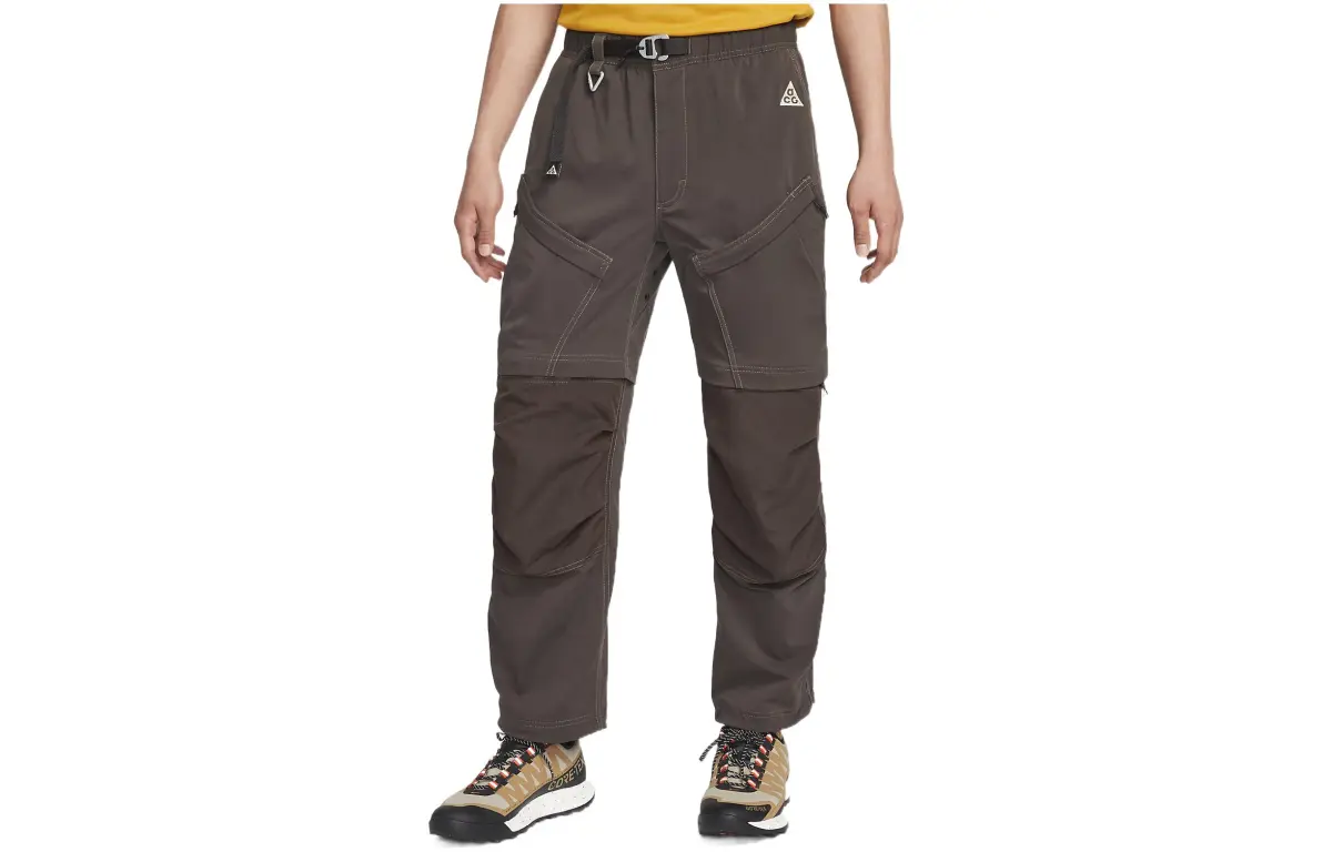 Nike Cargo Pants Men's Brown Moderate Cuffed Pants