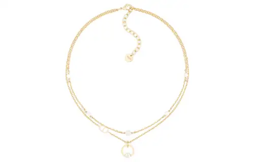 DIOR Classic CD Necklace Series Metal Necklaces Women's