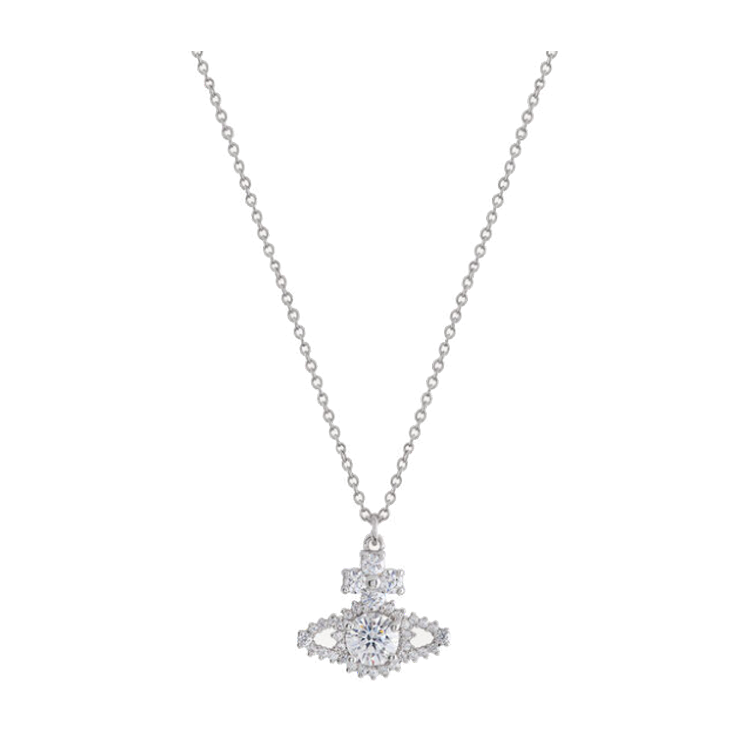 Женская сумка Vivienne Westwood Valentina Orb Pendant (серебряная)