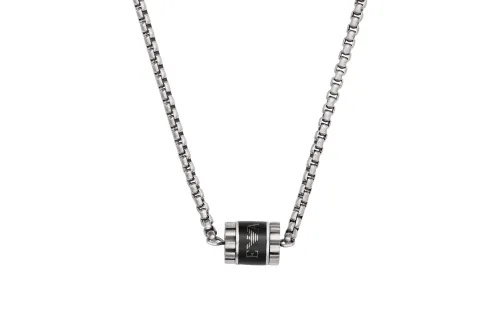 EMPORIO ARMANI Stainless Steel Necklaces Men's Black