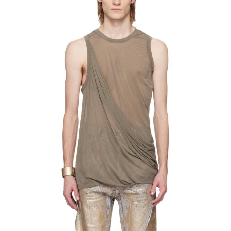 Мужская майка RICK OWENS/RO (серо-коричневая)