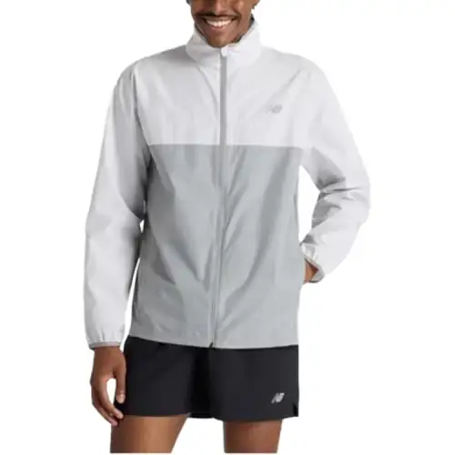 New Balance Jackets & Coats Men's Light Gray White