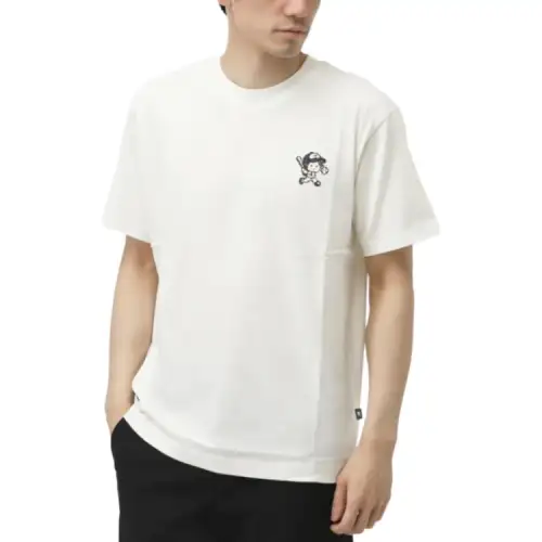 New Balance T Shirts Men's Ecru Crew Neck