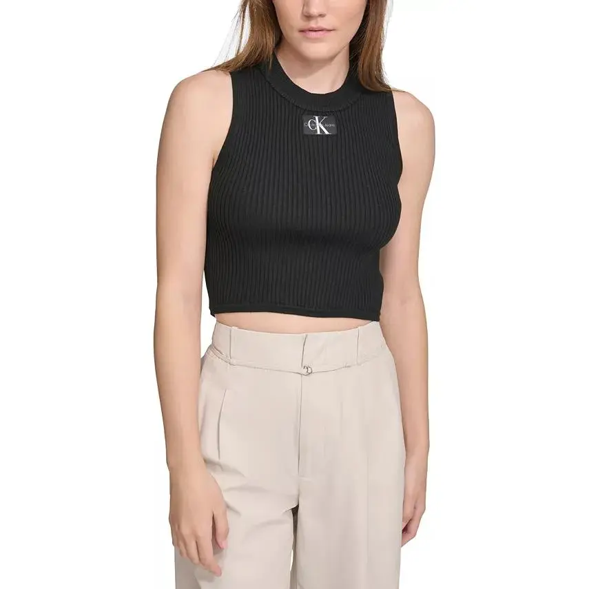 Calvin Klein Tank Tops Women's Crew Neck Moderate Straight Fit