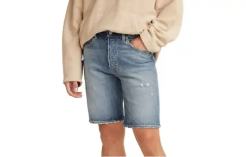 Levis Denim Shorts Men's Gray Blue Moderate