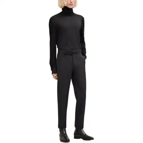 HERMES FW24 Casual Pants Men's Black