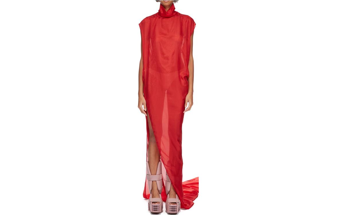 RICK OWENS/RO SS24 Sleeveless Dress Women's Dark Red