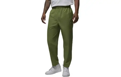 Jordan Casual Pants Men's Green Moderate Straight Fit Pants
