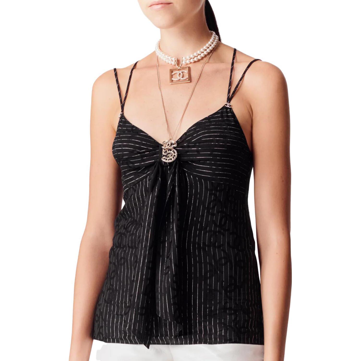 Женский топ Chanel (черный)