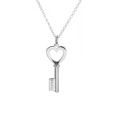 TIFFANY & CO. Keys 925 Sterling Silver Necklaces Women's Silver