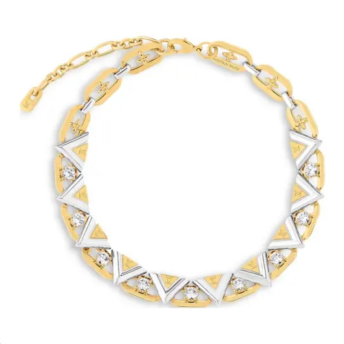 LOUIS VUITTON V For Vuitton Necklace