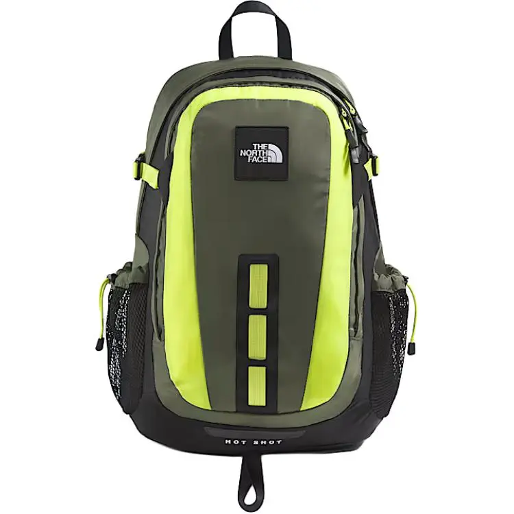 THE NORTH FACE 30L Mountaineering Bag Outdoor Bag Nylon Taupe & Yellow Unisex