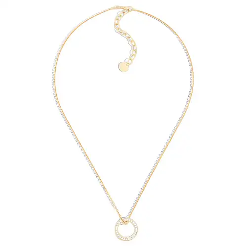 DIOR Crystal Necklaces Women's Gold
