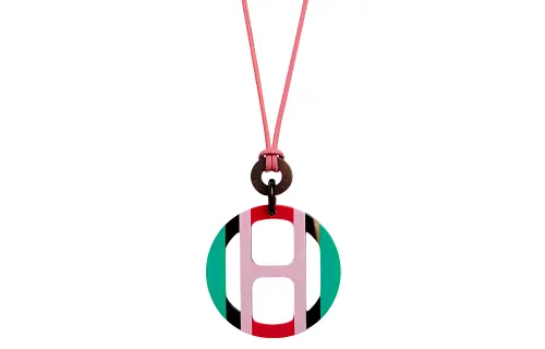 HERMES H Equipe Necklaces Women's Multicolor