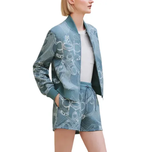 HERMES Jackets & Coats Women's Blue