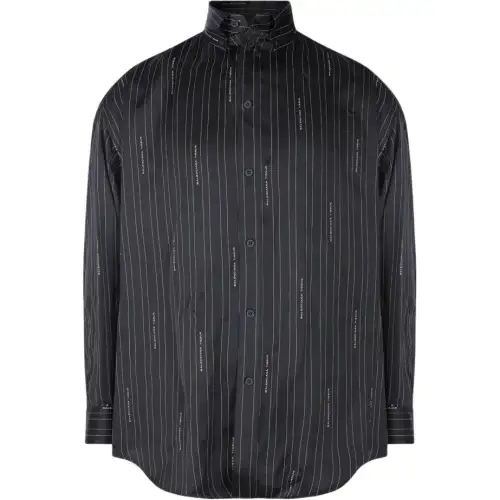 Balenciaga Logo Detailed Long Sleeve Shirt