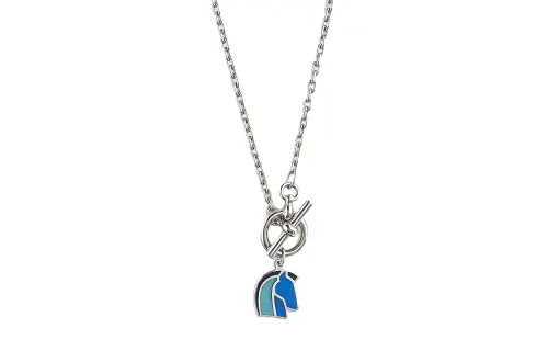 HERMES Helios Cheval Metal Necklaces Men's