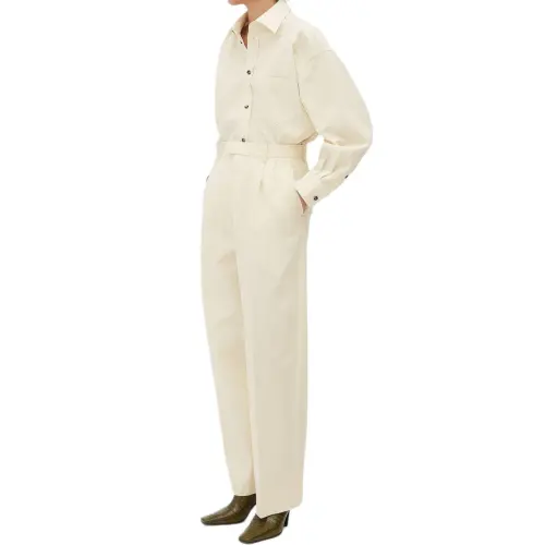 Bottega Veneta FW24 Casual Pants Women's White