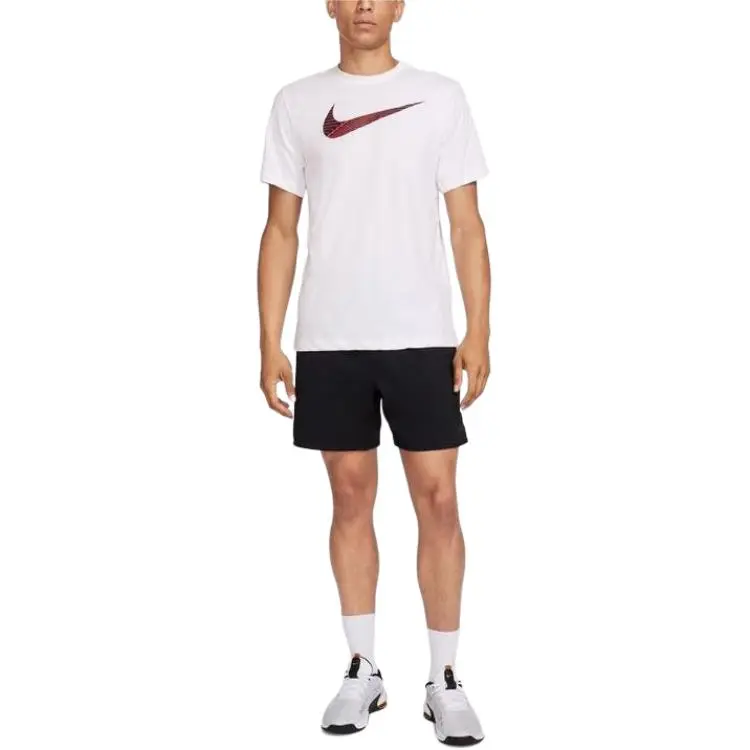 Nike T-Shirts Men's White Crew Neck Moderate