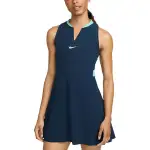 Nike Dri FIT Advantage Tennis Dress Sleeveless Dress Women's Marine Blue