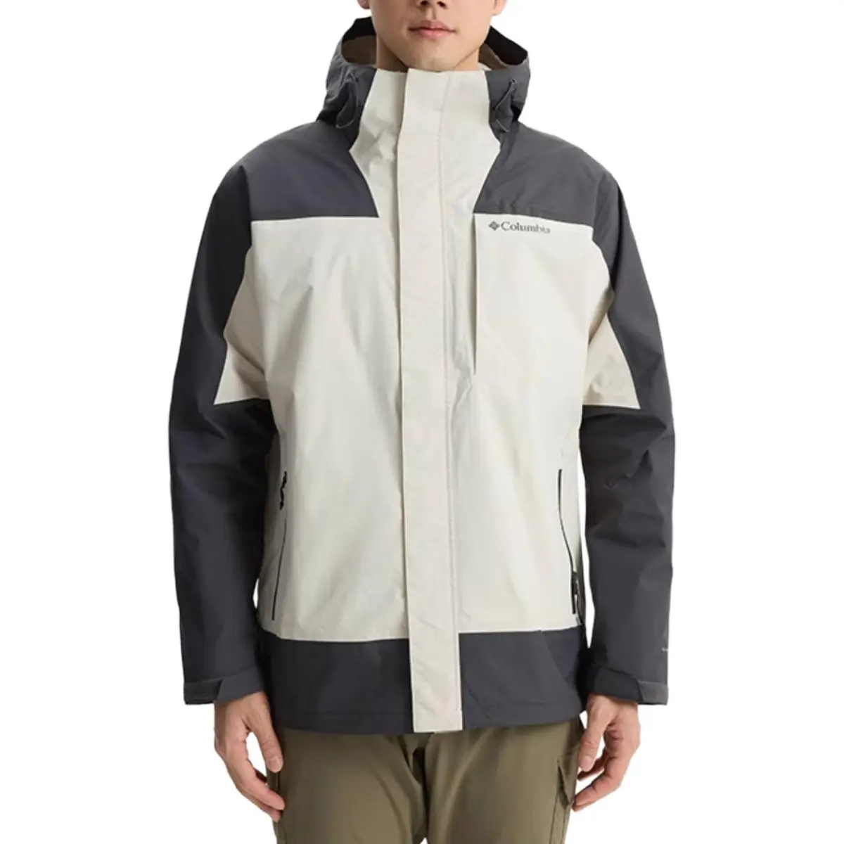 Columbia Windbreaker Jacket Unisex Ecru