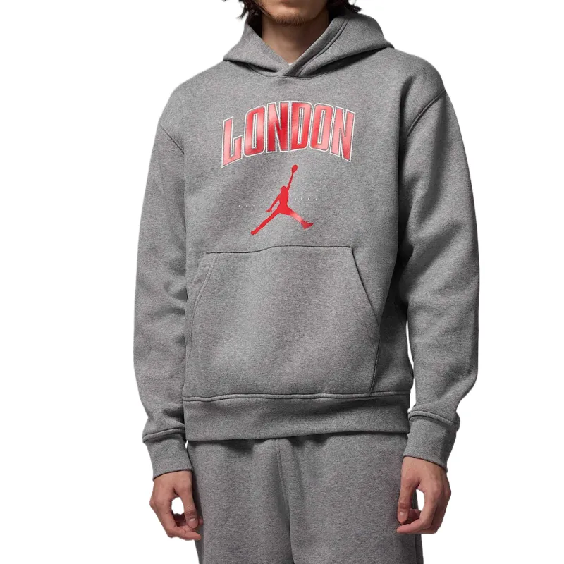 Jordan Sweatshirts Men's Gray Hooded Moderate Regular