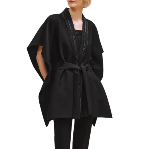 HERMES FW24 Cloak Women's Black