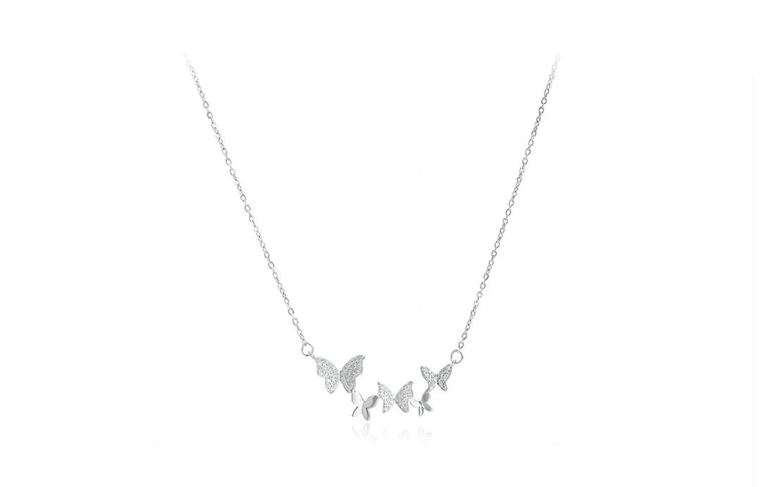 GIFU 925 Sterling Silver With Zircon Alloy Necklaces Women's