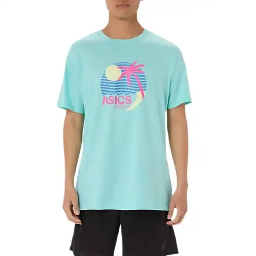 Asics BEACHSCAPE T Shirt Men's Illuminate Mint