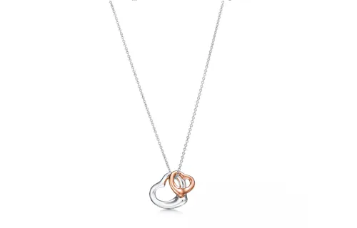 TIFFANY & CO. Elsa Peretti® 18K Rose Gold Necklaces Women's Silver