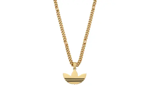 GUCCI X Adidas Gourmette Trefoil Pendant Necklace