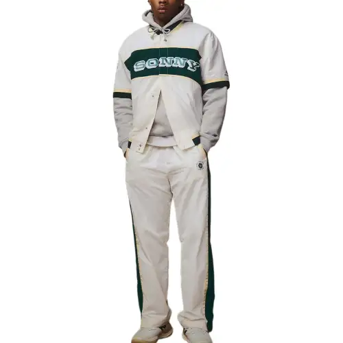 New Balance x Aimé Leon Dore FW24 SONNY NEW YORK Jacket Men's White Green